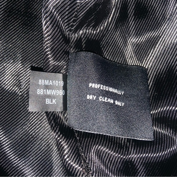 Ellen Tracy Wool Blend Black Trench Long Coat Single Breasted | Size 10 - Picture 14 of 17